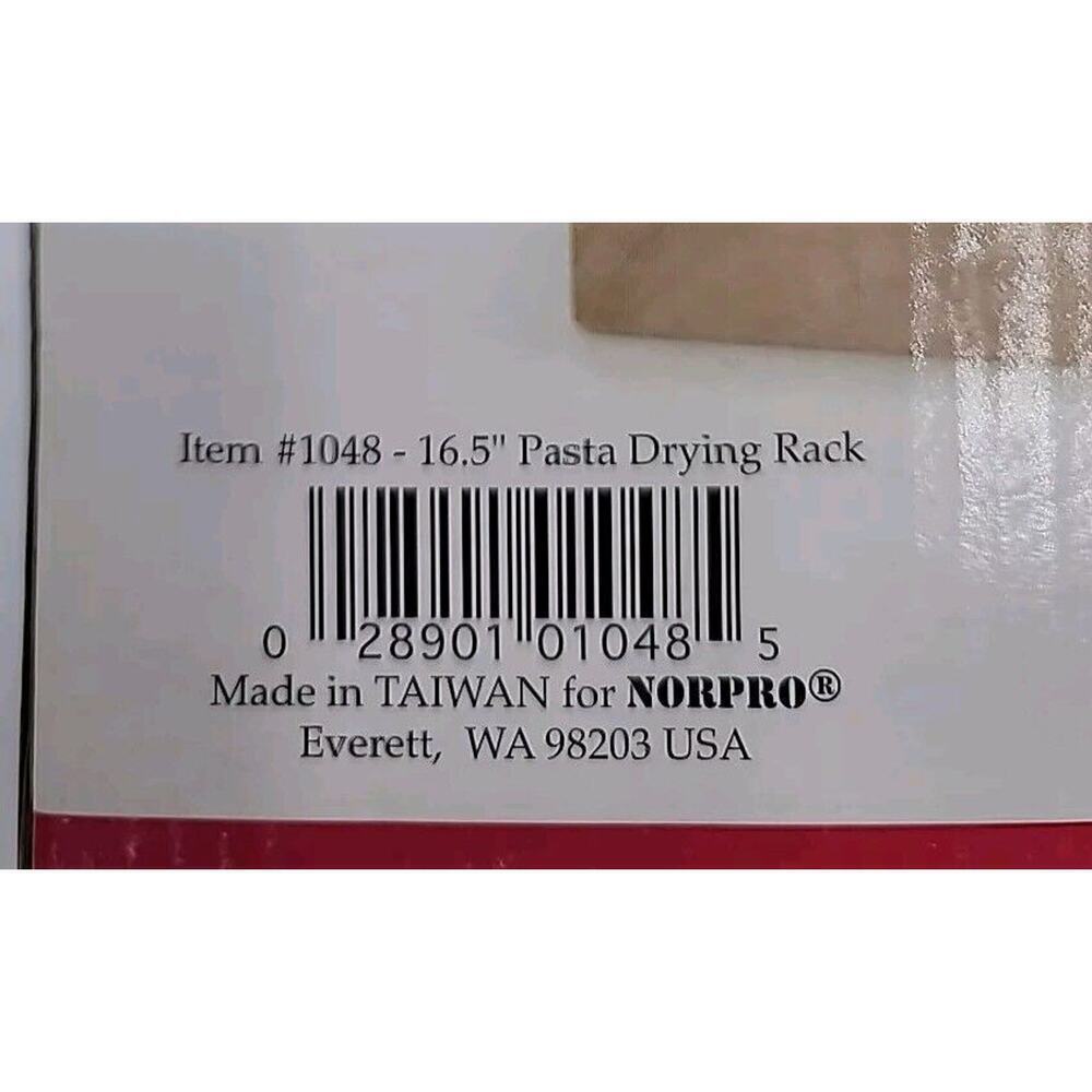 Norpro Pasta Drying Rack Wood, 16.5” Brand New In Box - Picture 3 of 3